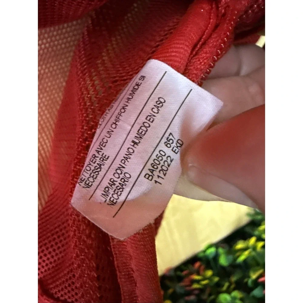 Nike Brasilia Mesh Backpack Color Sports Training Bag Swoosh BA6050-657 Red USED